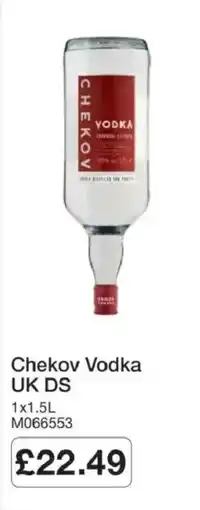 Booker Wholesale Chekov Vodka offer
