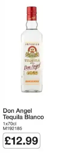 Booker Wholesale Don Angel Tequila Blanco offer