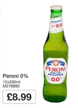 Booker Wholesale Peroni 0% offer