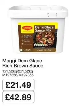 Booker Wholesale Maggi Dem Glace Rich Brown Sauce offer