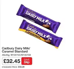 Booker Wholesale Cadbury dairy milk caramel standard offer