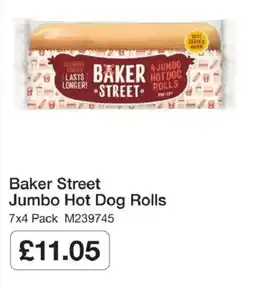 Booker Wholesale Baker Street Jumbo Hot Dog Rolls offer