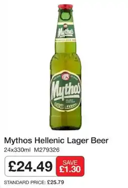 Booker Wholesale Mythos Hellenic Lager Beer offer