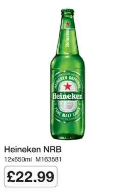 Booker Wholesale Heineken nrb offer