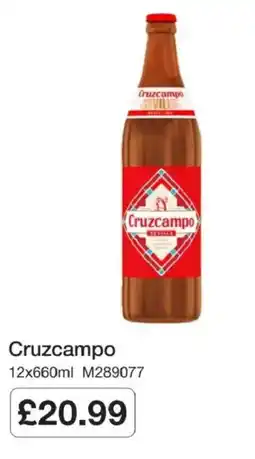 Booker Wholesale Cruzcampo offer