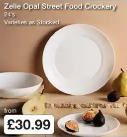Booker Wholesale Zelie Opal Street Food Crockery offer