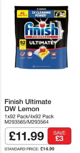 Booker Wholesale Finish ultimate dw lemon offer