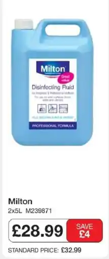 Booker Wholesale Milton disinfecting fluid offer