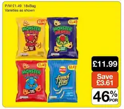 Makro Monster Munch & French Fries Variety Pack offer