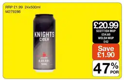 Makro Knights Cider offer