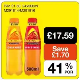 Makro Lucozade Energy Orange/Original offer