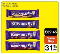 Makro Cadbury Dairy Milk Bars offer