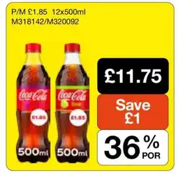 Makro Coca-Cola 12x500ml offer