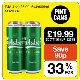 Makro Carlsberg Danish Pilsner offer