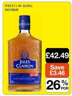 Makro Jules Clairon Fine French Brandy offer