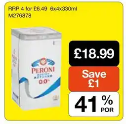 Makro Peroni Nastro Azzurro 0.0% offer
