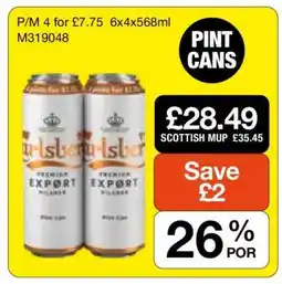 Makro Carlsberg Export Pilsner offer