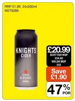 Makro Knights Cider offer