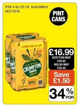 Makro Crumpton Oaks Cider Apple offer