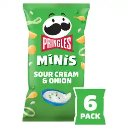 Iceland Pringles Minis Sour Cream & Onion Multipack Crisps 6x20g offer