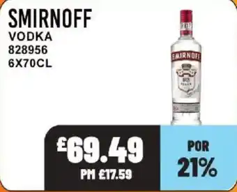 Smirnoff vodka