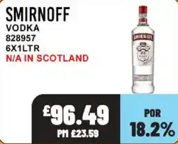 Bestway Smirnoff vodka offer