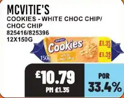 Bestway McVitie's cookies - white choc chip offer