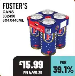 Bestway Foster's cans offer