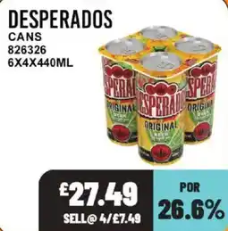 Bestway Desperados cans offer
