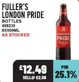 Bestway Fuller's london pride bottles offer