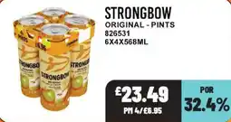 Bestway Strongbow original pints offer