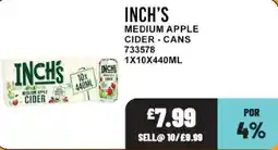 Bestway Inch's medium apple cider offer
