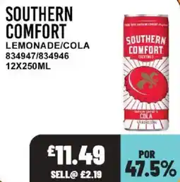 Bestway Southern comfort lemonade/cola offer