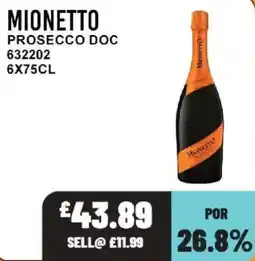Bestway Mionetto prosecco doc offer