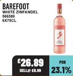 Bestway Barefoot white zinfandel offer