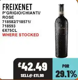 Bestway Freixenet p'grigio/chianti/rose offer