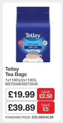 Makro Tetley Tea Bags offer