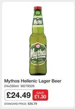 Makro Mythos Hellenic Lager Beer offer