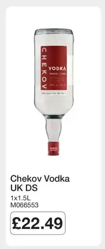 Makro Chekov Vodka UK DS offer