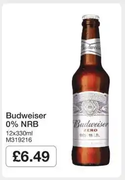 Makro Budweiser 0% NRB offer