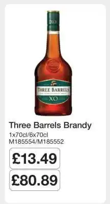 Makro Three Barrels Brandy offer