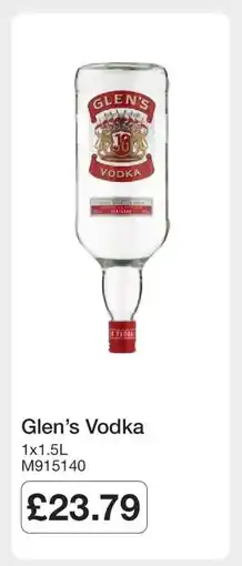 Makro Glen’s Vodka offer