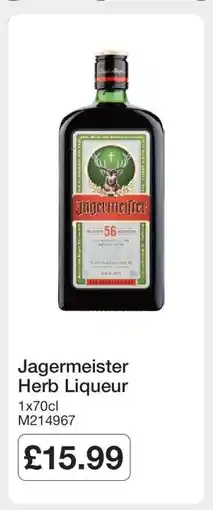Makro Jagermeister Herb Liqueur offer