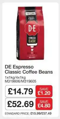 Makro DE Espresso Classic Coffee Beans offer