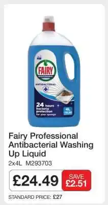 Makro Fairy Professional Antibacterial Washing Up Liquid offer