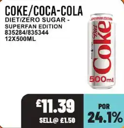Bestway Coke/coca-cola diet/zero sugar offer