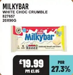 Bestway Milkybar white choc crumble offer