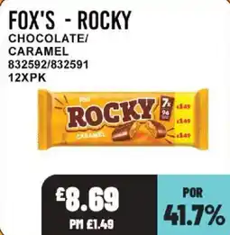 Bestway Fox's rocky chocolate caramel offer
