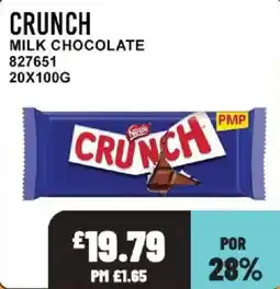 Bestway Crunch milk chocolate offer