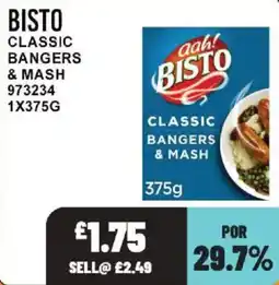 Bestway Bisto classic bangers & mash offer